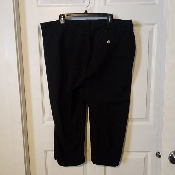 Pennington's Activezone Black Cropped Pants size 2X - Picture 2 of 5